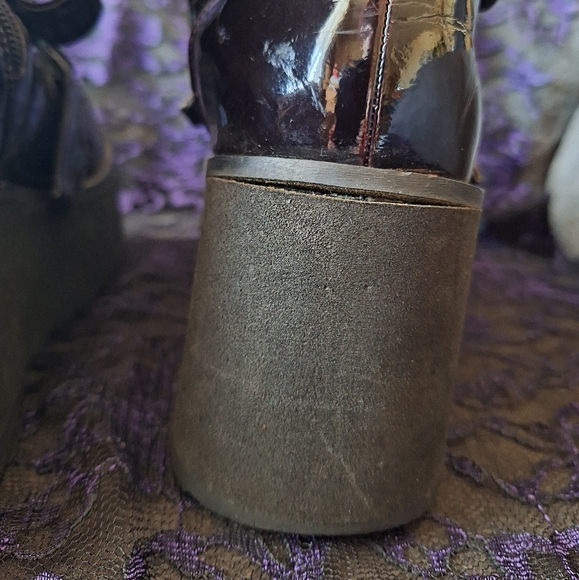 Hot Topic Platform Buckle Boots Goth Punk Demonia Club Rave - Picture 8 of 10